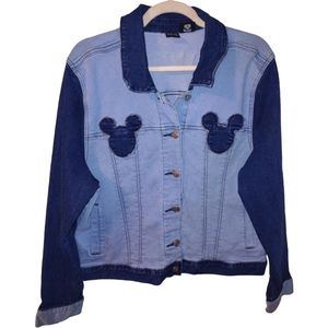 Disney Her Universe Mickey Mouse Women's Denim Jacket Size XL